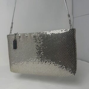 Vintage Whiting & Davis Metal Mesh Silver Bag Purse NWOT